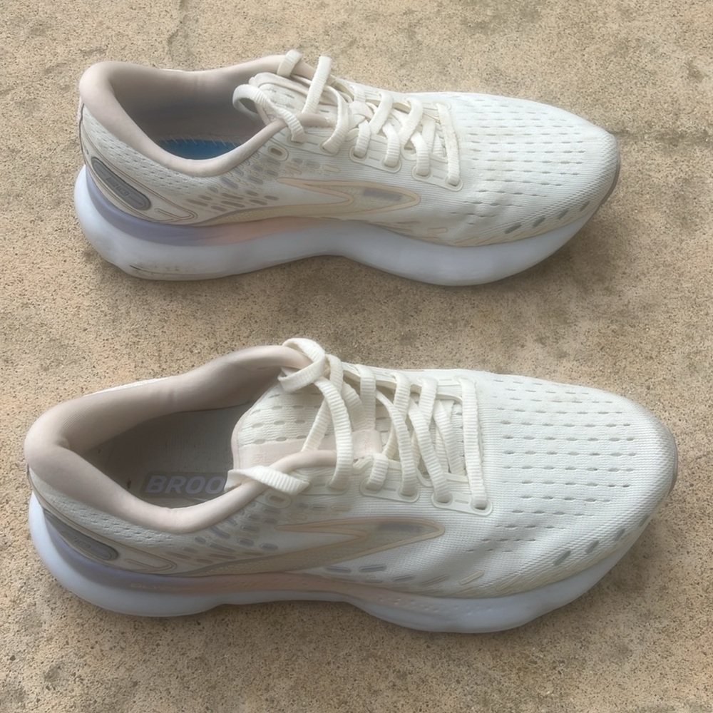 Brooks Glycerin 20 Women's Running Sneaker Cream Pink Lilac Size 9.5 B Med - Picture 2 of 12